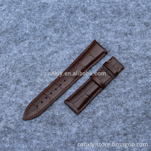 wholesale 2 piece of genuine leather watch band factory